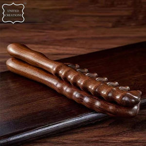 Peine de dientes anchos para masaje de madera, masajeador de cuero cabelludo, redondos Sha Gua peine de dientes, peine masajeador de cuero cabelludo portátil hecho a mano - Product Image 5