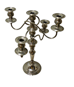 Ramadán decoración del hogar FIESTA DE Halloween cinco velas de brazo candelabro cónico iluminación del hogar evento especial candelabro alto dorado - Product Image 1