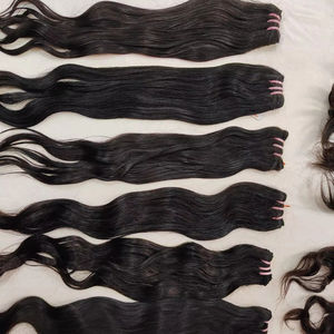 100% cheveux humains indiens bruts non traités naturels ondulés vierges à un seul donneur ondulés-pas de traitement chimique - Product Image 6