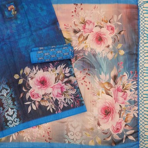 ชุดส่าหรีผ้าไหมนิ่มสำหรับงานแต่งงานสไตล์ดั้งเดิมดีไซน์สวยชุดปาร์ตี้งานแต่งงานสไตล์ปากีสถานสีเขียว - Product Image 3