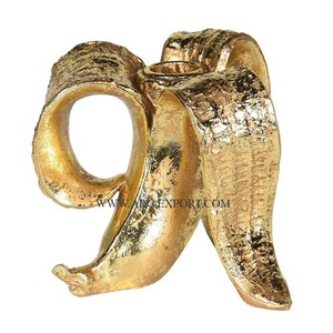 Banana Designing Gold Vintage Aluminum Fancy Designer Candle <b>Holder</b> Indoor Table Decorating Handmade Luxury <b>Candlestick</b> <b>Holder</b> - Product Image 1