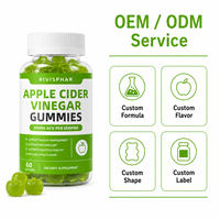 Gummies au vinaigre de cidre de pomme Marque privée Sans gluten Soutien immunitaire naturel Gestion du poids Santé digestive Métabolisme