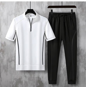 lightweight High Demand Short Sleeve Top and <b>Pant</b> for Men High Quality Men Fitness Tracksuit Custom Printed Comfortable - Product Image 3