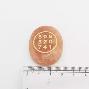 Moneda de Aventurina roja Zibu para vitalidad y confianza Piedra de curación de cristal para meditación de energía positiva y equilibrio de RootChakra - Product Image 4