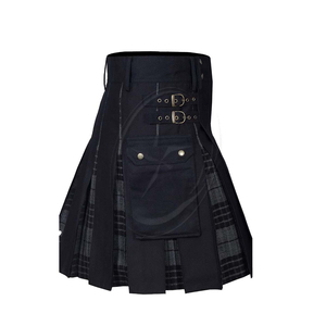 Kilts utilitaires écossais de qualité supérieure en viscose pour hommes, kilt utilitaire plissé, tartan traditionnel, kilt pour hommes - Product Image 1