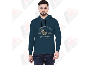 Premium Men's Pullover Hoodie Ultra Cozy and Comfortable 100% Cotton Embroidered Plain Dyed with Digital Printing for Winter - Product Image 5