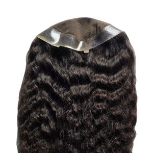 Cheveux Remy pour femmes, dentelle suisse, style vague profonde et vague naturelle, technique monofilament, Taz Hair Bd, dentelle indienne, base PU - Product Image 5