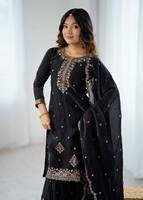 Setelan Atasan dan Dupatta TENNECY untuk Wanita, Bahan Rayon Lembut, Panjang Selutut, Siap Pakai, Anti Kusut, Bolak-Balik, Cocok untuk Diwali