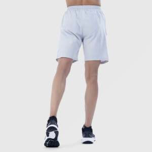 กางเกงขาสั้น Performa Fit สีเทาอ่อน รุ่น Jogger เอวยางยืด ผลิตจากผ้าคอร์ดูรอยโพลีเอสเตอร์ 100% ลายเสือดาว พร้อมตกแต่งโลโก้ เหมาะสำหรับออกกำลังกายและฟิตเนส - Product Image 2