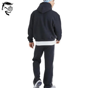 Hommes pour Puff Print Logo Stacked Sets Pantalon évasé deux pièces et survêtements à capuche Survêtement 100% coton grande taille - Product Image 6