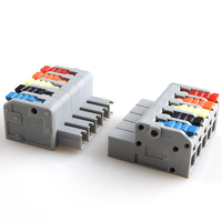2604D Kompakter Hebelklemmenblock Schnellverbinder für Leitungen Inline-Spleißverbinder Push-Wire-Verbinder