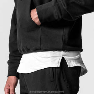 Men's High Street Style Printed Gym Hooded Sweatshirt and Sweatpants <b>Set</b> Oversize <b>Sets</b> for Autumn Newest Plus Size Design - Product Image 2