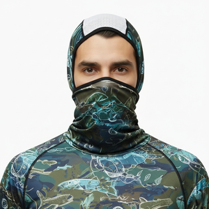 Camiseta de Pesca con Capucha de Secado Rápido UPF50 de Alta Calidad Personalizada OEM, Camiseta Deportiva Transpirable de Manga Larga de Poliéster y Elastano - Product Image 5