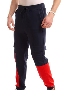 กางเกงออกกำลังกายผู้ชาย ผ้าผสมโพลีเอสเตอร์/คอตตอน สำหรับเล่นกล้าม ออกกำลังกาย ใส่นอน ดีไซน์ 2 in 1 ลายมัดย้อม มีเชือกผูก ระบายอากาศได้ดี - Product Image 3