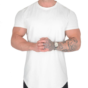 Camisa de algodón personalizada para hombre, camiseta de verano cómoda y transpirable con logotipo personalizable para hombre, ropa deportiva, ropa al por mayor - Product Image 3