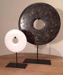 Sculptures de forme unique en laiton artificiel et agate pour décorations pour la maison Sculptures de table d'hôtel au prix le plus bas - Product Image 3