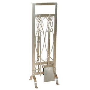 Ensemble d'outils de feu en fer design de qualité supérieure avec finition rustique parfait pour les accessoires de cheminée de cabine confortables et les maisons vintage - Product Image 6