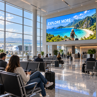 Écran d'affichage LED COB magnétique P0.62 à maintenance frontale pour mur vidéo intérieur, idéal pour les zones d'attente d'aéroports - Fournisseur intégré