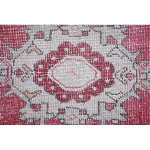 Vintage Turkish <b>Wool</b> Area Rug 17' X 29' <b>Red</b> Beige Traditional Style Patchwork Design for Living Room Decor Flat Weave Latex - Product Image 5