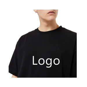 Camiseta Negra Extra Grande de Algodón para Hombre con Logotipo Estampado en la Parte Delantera, Cuello Redondo, Manga Corta, Estilo Casual, Trackstar OEM, Marca Privada TSI-G05-P0864 - Product Image 3