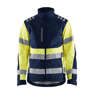 Veste de sécurité réfléchissante d'hiver ample à capuche sur mesure avec logo frontal, vêtements de travail haute visibilité - Product Image 1