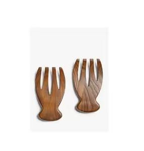 Ensemble de service à salade en bois de manguier au design attrayant, produit solide, serveurs à salade pour la maison, best-seller - Product Image 2