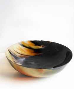 Meilleur design Bol à salade et de service en corne naturelle Poli écologique Nouveau commerce de gros d'Inde Fabriqué en Inde - Product Image 3