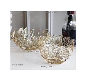 Cuenco decorativo de latón de la mejor calidad con 2 cucharas Forma redonda Tamaño personalizado Fechas Cuenco para servir frutas - Product Image 4