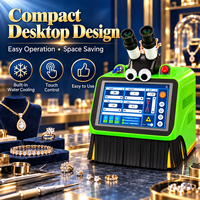 Soudeuse laser YAG 60W pour bijoux, machine de soudage par points de bureau pour la restauration de bijoux, système de réparation de précision avec microscope