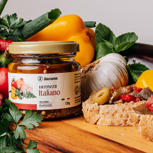 Zaccaron - Salsas Italianas Antipasti - Salsas de Aceitunas y Tomate en Frasco de Vidrio, Verduras Mediterráneas, Ingredientes 100% Naturales, Listo para Comer - Product Image 2