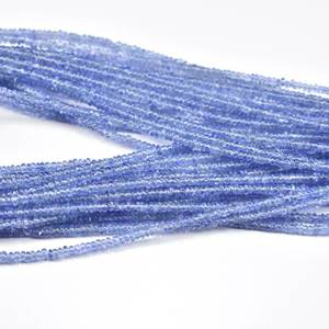 Tanzanite naturelle lisse Rondelle perles brin perles de pierres précieuses en vrac en gros pour la fabrication de bijoux collier Bracelet boucles d'oreilles bricolage - Product Image 3