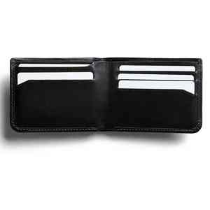 Portefeuille en cuir véritable classique de haute qualité pour hommes avec un design fin à double pliage avec plusieurs emplacements pour cartes Portefeuille en cuir léger pour hommes - Product Image 6