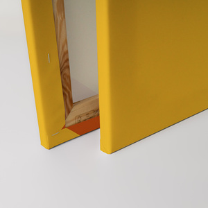 Made In Germany - Home Decor <span class=keywords><strong>Canvas</strong></span> Picture Flower Glasses Cocina compartida-Mural de pared en amarillo y blanco-Camilla <span class=keywords><strong>Frame</strong></span> Art - Product Image 4