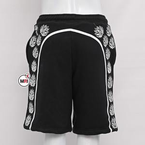 Short de broderie en détresse pour hommes Short de broderie en coton épais éponge française personnalisé Meilleur short d'été Streetwear pour hommes - Product Image 2