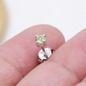 Péridot naturel pierres précieuses 925 ensemble de bijoux en argent Sterling ethnique boucles d'oreilles pendentif pour femmes pour cadeaux fiançailles en gros - Product Image 5