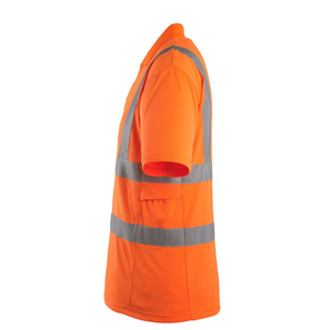 Polos de trabajo de seguridad en construcción de carreteras de alta visibilidad para hombres, camisa de trabajo reflectante, polos de manga corta para trabajo de tráfico - Product Image 2