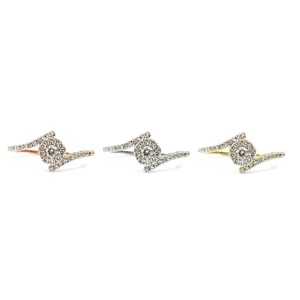Bague classique en or rose massif 18 carats de qualité supérieure avec diamants naturels, bijoux OEM, cadeau pour femmes pour mariage ou fête - Product Image 4