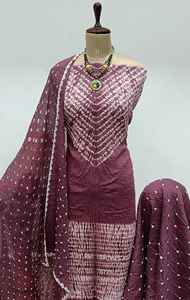 Ensemble de vêtements Salwar Kameez en satin, coupe A, confortable et élégant, pour les mariages, les fêtes et les festivals de printemps - Product Image 2