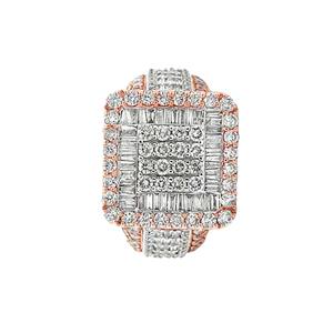 Designer Hip Hop <b>Unique</b> Shape With Moissanite Round Baguette Diamond Studded In S925 Silver <b>Ring</b> for <b>Men</b> - Product Image 2