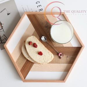 Natural Finish Wooden Serving Tray for Modern Homes, Durable Design with Elegant Look - Product Image 1