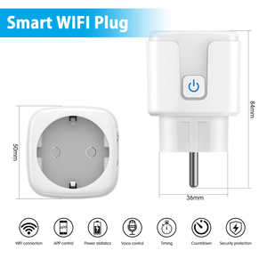 ปลั๊กไฟอัจฉริยะ WiFi รองรับ Alexa สำหรับบ้าน ใช้ได้กับ EU อินเดีย และ US ปลั๊กอัจฉริยะที่ใช้งานร่วมกับ Android ดีไซน์แบบแท่ง - Product Image 2