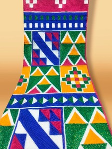 Tissu en coton jacquard tissé traditionnel exclusif pour les vêtements de mode et traditionnels, design ethnique, 100% coton - Product Image 5