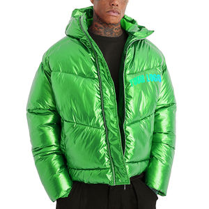 Vestes à bulles de haute qualité fabriquées au Pakistan, design personnalisé, toile brillante, imperméable, réversible, à capuche, vêtements d'hiver, taille XL - Product Image 6