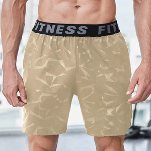 Pantalones Cortos Deportivos de Moda para Hombre, Diseño con Logotipo Personalizado, Tela Sólida, Cómoda, Agradable al Tacto, Atlética, Transpirable y de Secado Rápido - Product Image 1