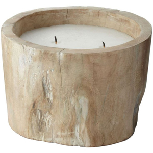 Bougeoir à pâte en bois pur fini rustique parfait pour un décor à la maison charmant - Product Image 2