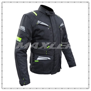 Veste de moto en Cordura personnalisée, design original, respirante, manches longues, équipement de protection textile pour adultes - Product Image 1