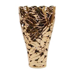 Décoration de table à manger dorée Vase à fleurs en métal Design simple Vente en gros de vase à fleurs de mariage de grande taille bien poli - Product Image 4
