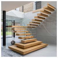 Lits superposés avec escalier flottant, structure d'escalier flottante la plus récente, escalier en bois