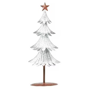 Decoración Navideña para Mesa, Acabado en Cobre, Aluminio y Madera, Decoración Navideña, Árbol de Navidad - Product Image 3