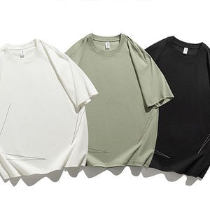 Venta al por mayor 100% algodón camiseta en blanco proveedor caliente de alta calidad liso mezcla de colores tamaño Logo impresión personalizada camiseta para hombres - Product Image 6